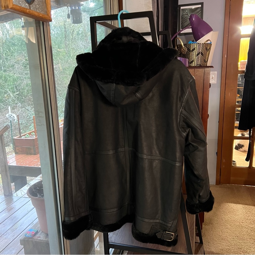 Protocol Black Leather Jacket Size Medium. Perfec… - image 3